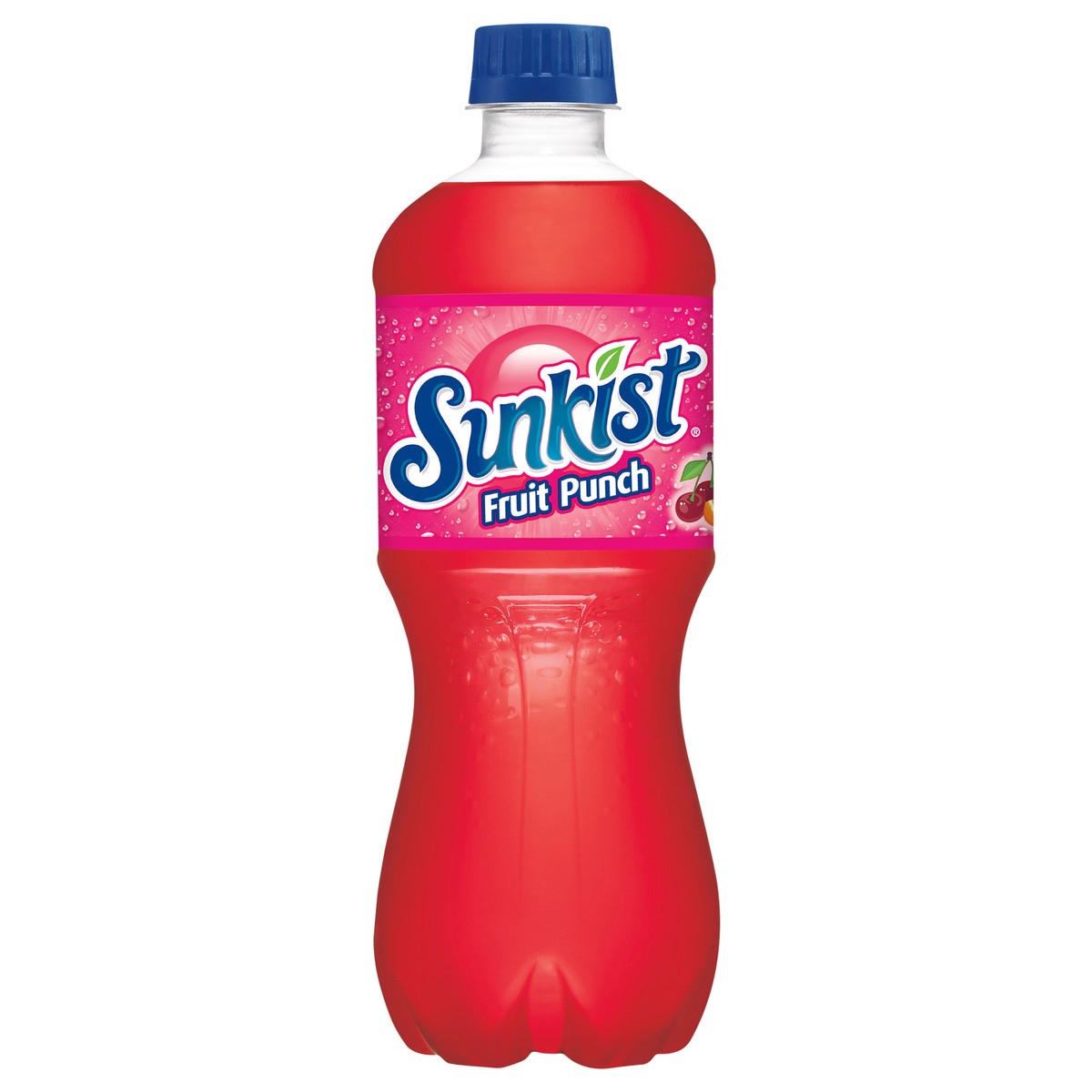 slide 8 of 9, Sunkist Fruit Punch Soda, 20 fl oz bottle, 20 fl oz