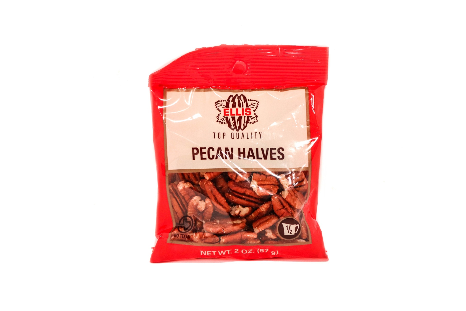 slide 1 of 1, Ellis Pecan Halves, 2 oz