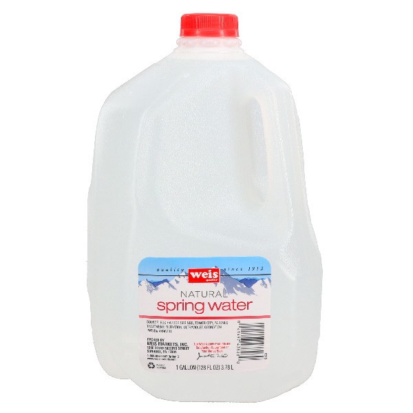 slide 1 of 1, Weis Quality Spring Water, 1 gal
