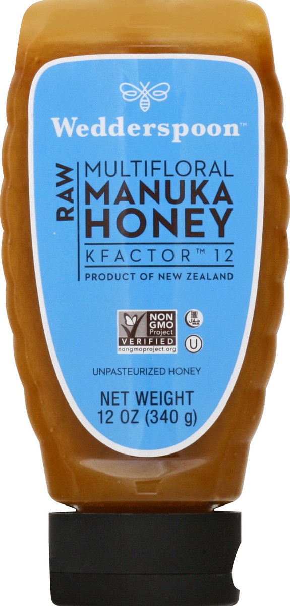 slide 2 of 6, Wedderspoon Wedderrspoon Raw Manuka Honey, 12 oz