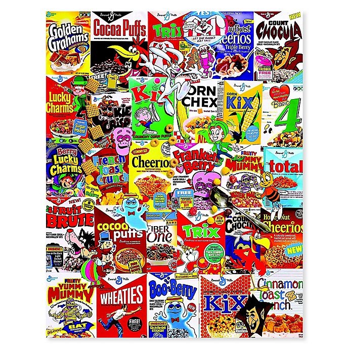 slide 1 of 1, White Mountain Puzzles Cereal Boxes Puzzle, 1000 ct