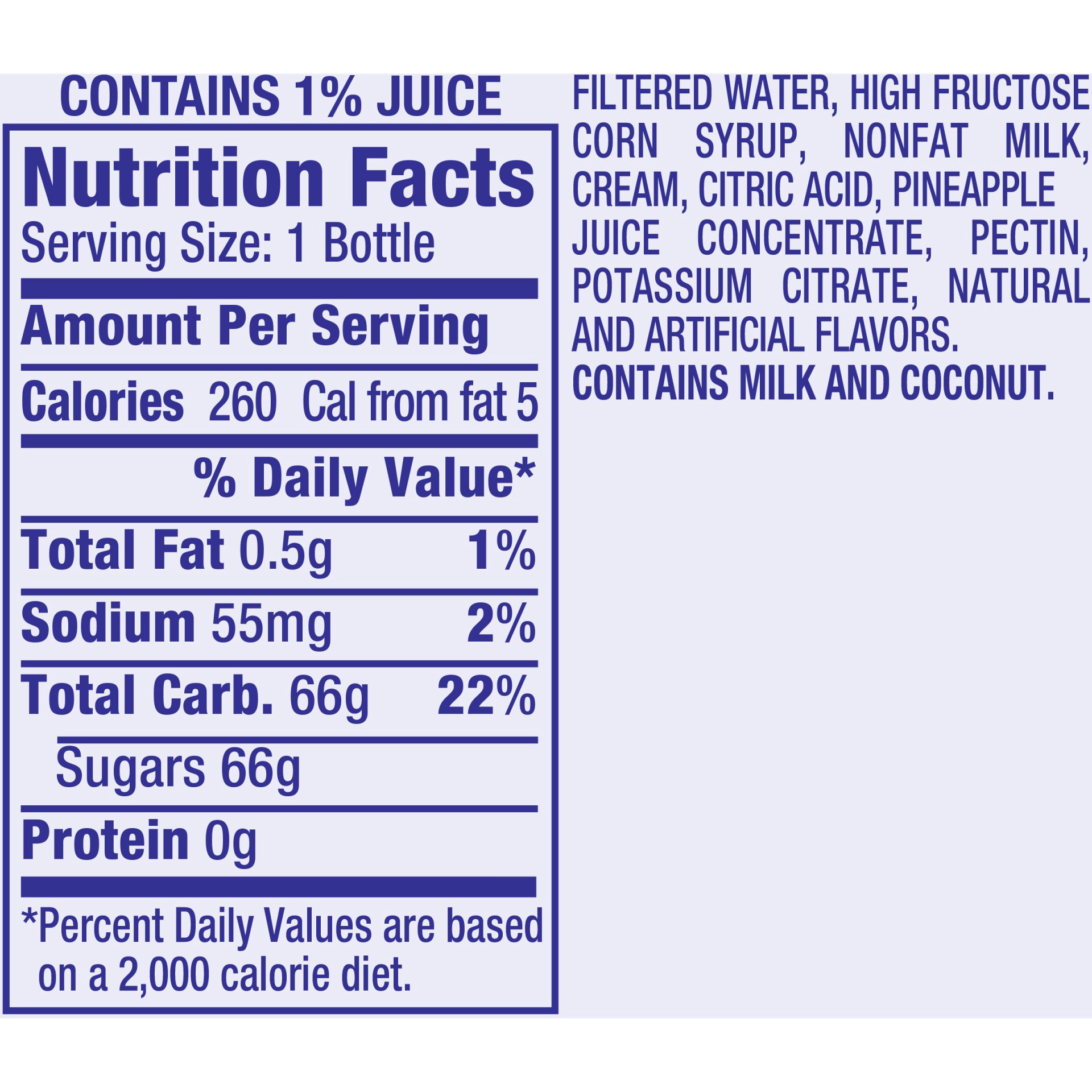 slide 2 of 2, Mistic Lotta Colada Juice Drink, 16 fl oz