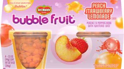 Del Monte Peach Strawberry Lemonade Bubble Fruit 4 3.5 oz Cup/Tub/Bowl 4 ea Sleeve