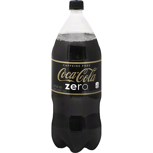 slide 2 of 2, Caffeine Free Coke Zero , 2 liter