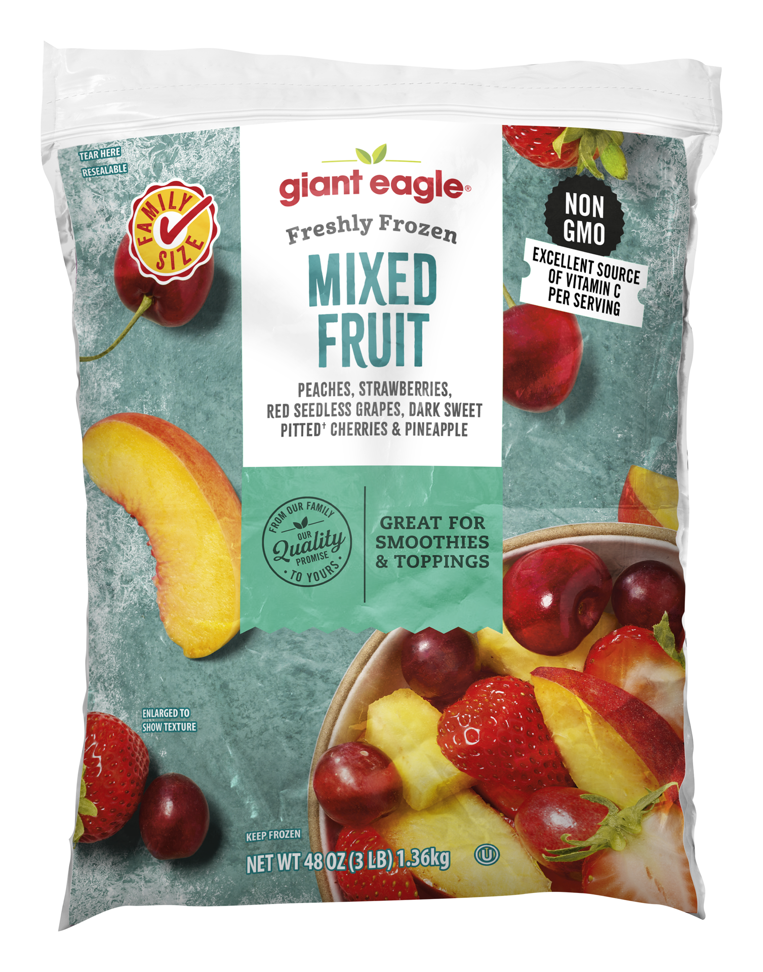 slide 1 of 1, Giant Eagle Mixed Fruit, 48 oz