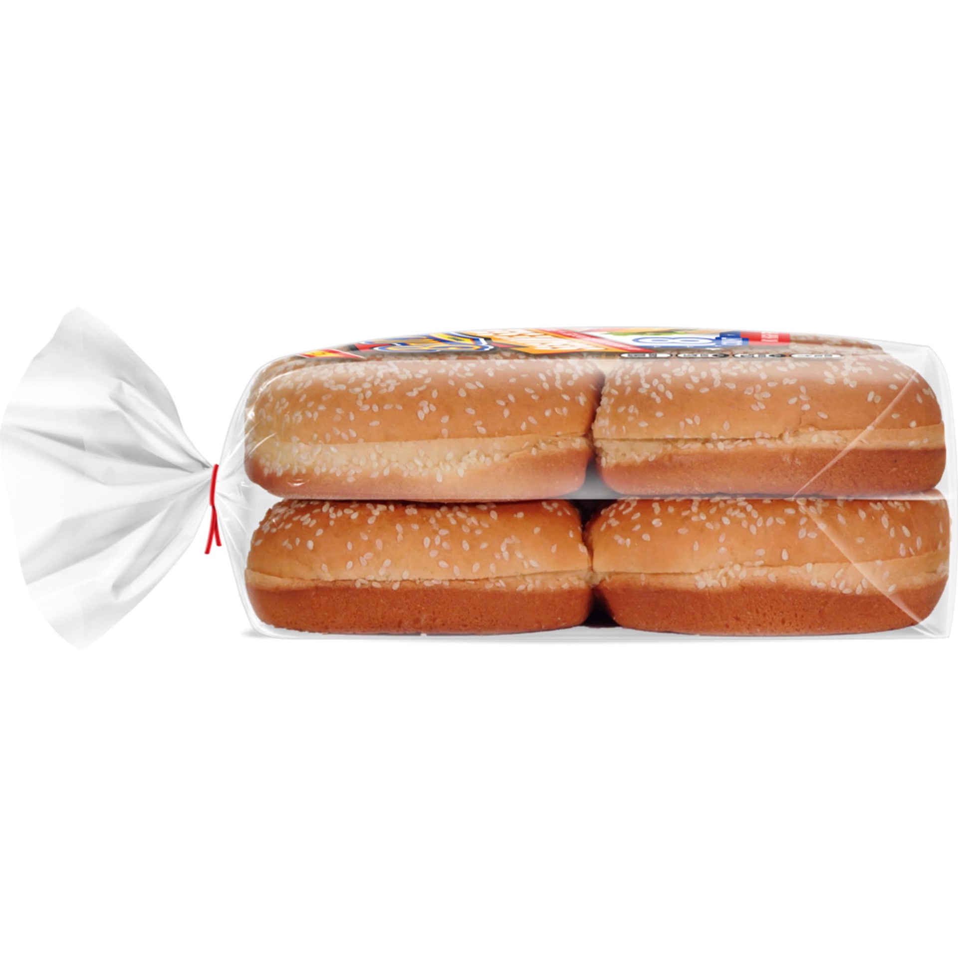 slide 2 of 8, Ball Park Sesame Seed Burger Buns, 8 count, White Hamburger Buns, 16 oz Bag, 8 ct