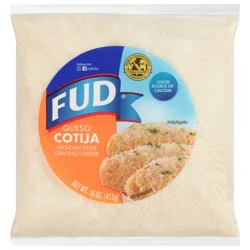 FUD Mexican Style Cotija Grating Cheese 16 oz