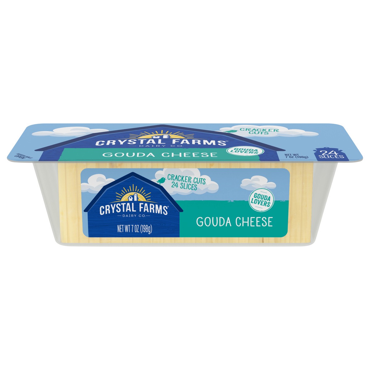 slide 3 of 10, Crystal Farms Gouda Chs Crkr Cut, 7 oz