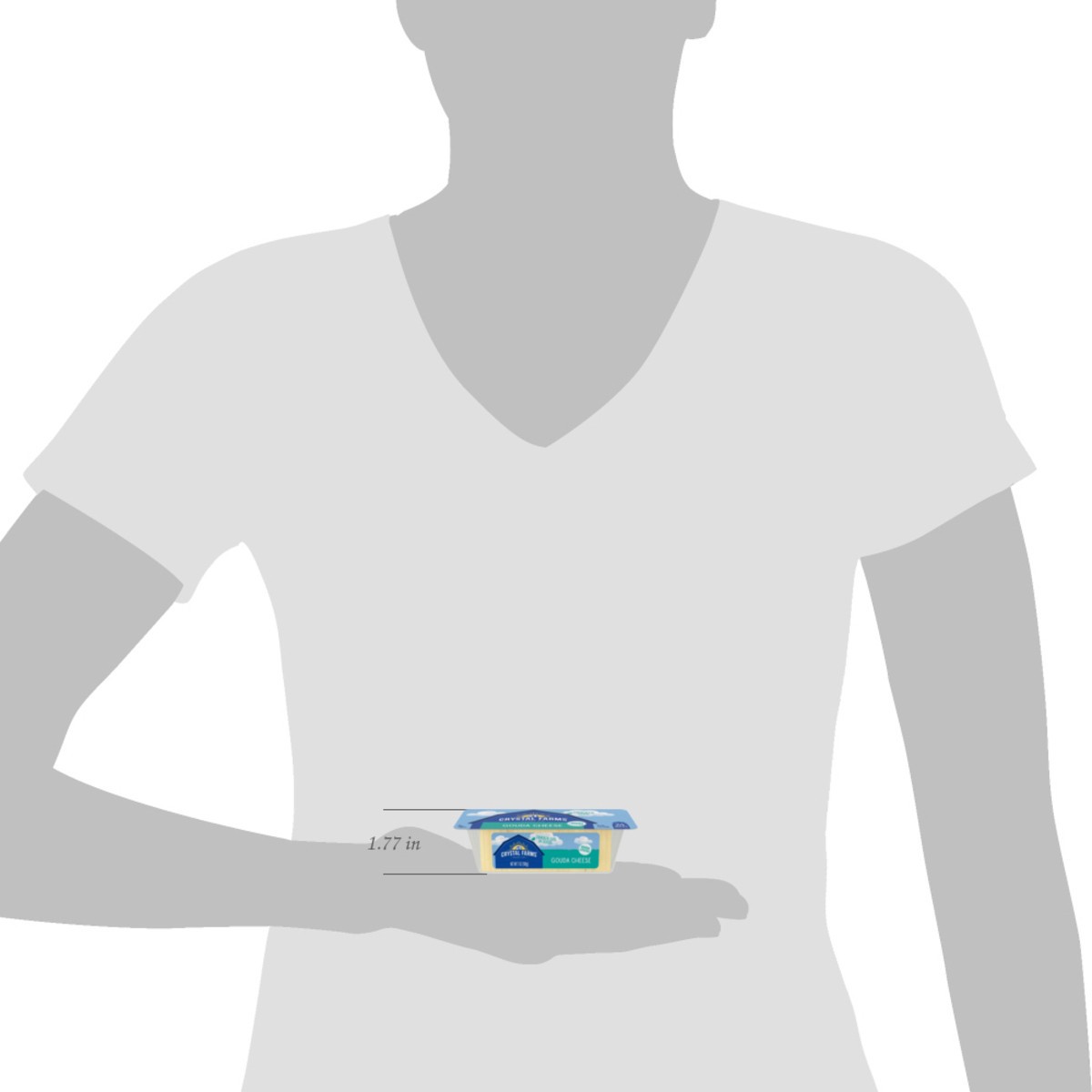 slide 6 of 10, Crystal Farms Gouda Chs Crkr Cut, 7 oz