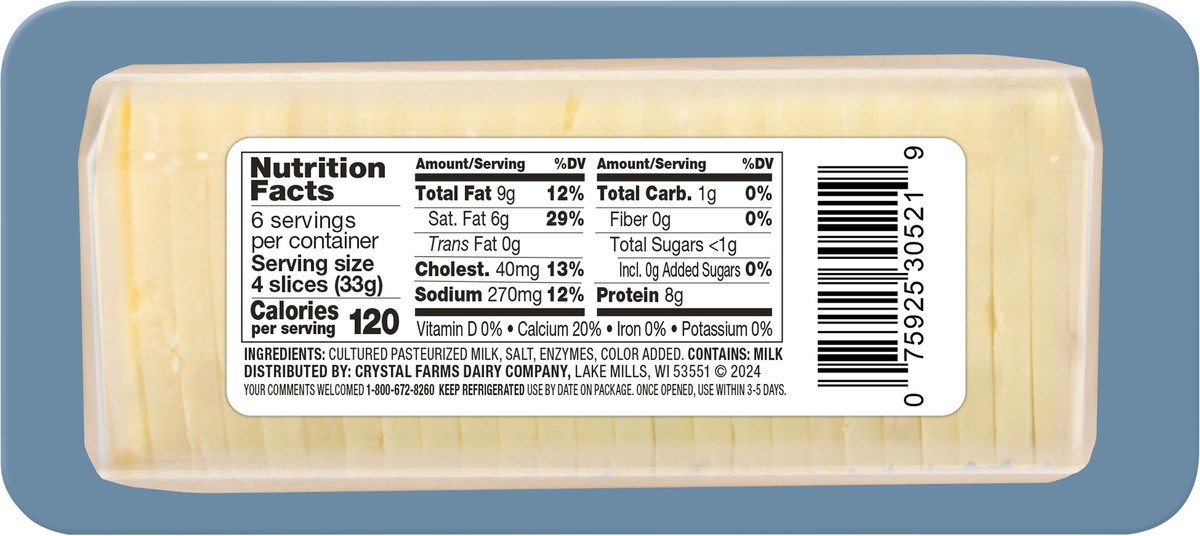slide 9 of 10, Crystal Farms Gouda Chs Crkr Cut, 7 oz