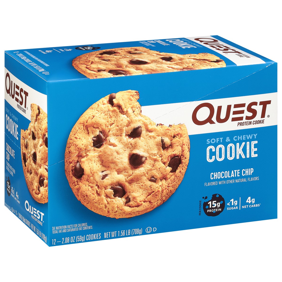 slide 3 of 9, Quest Protein Cookie, 12 ct
