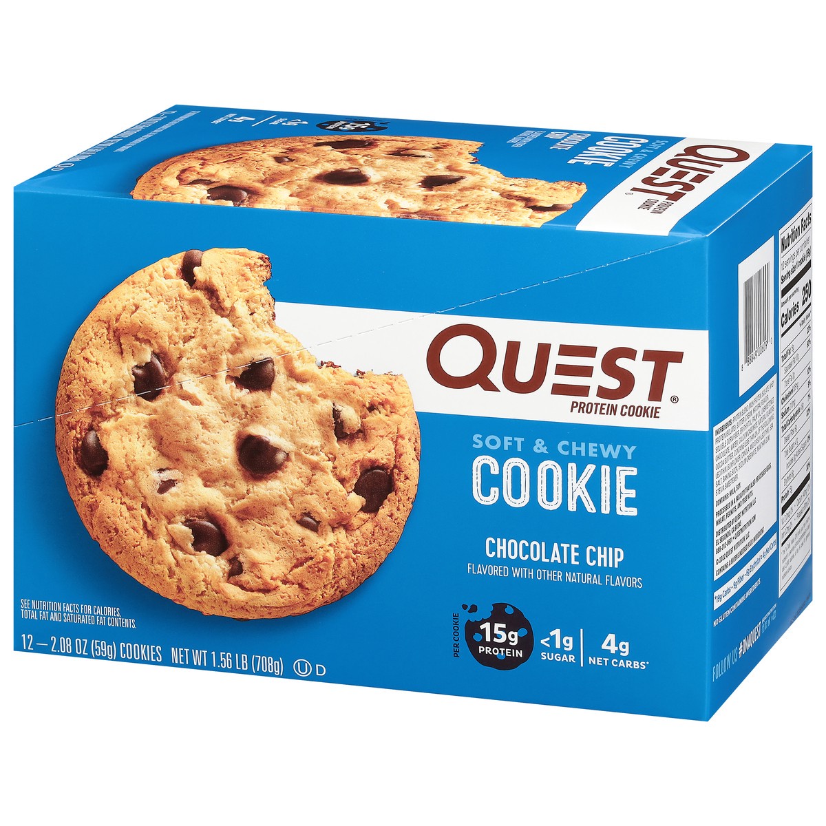 slide 4 of 9, Quest Protein Cookie, 12 ct