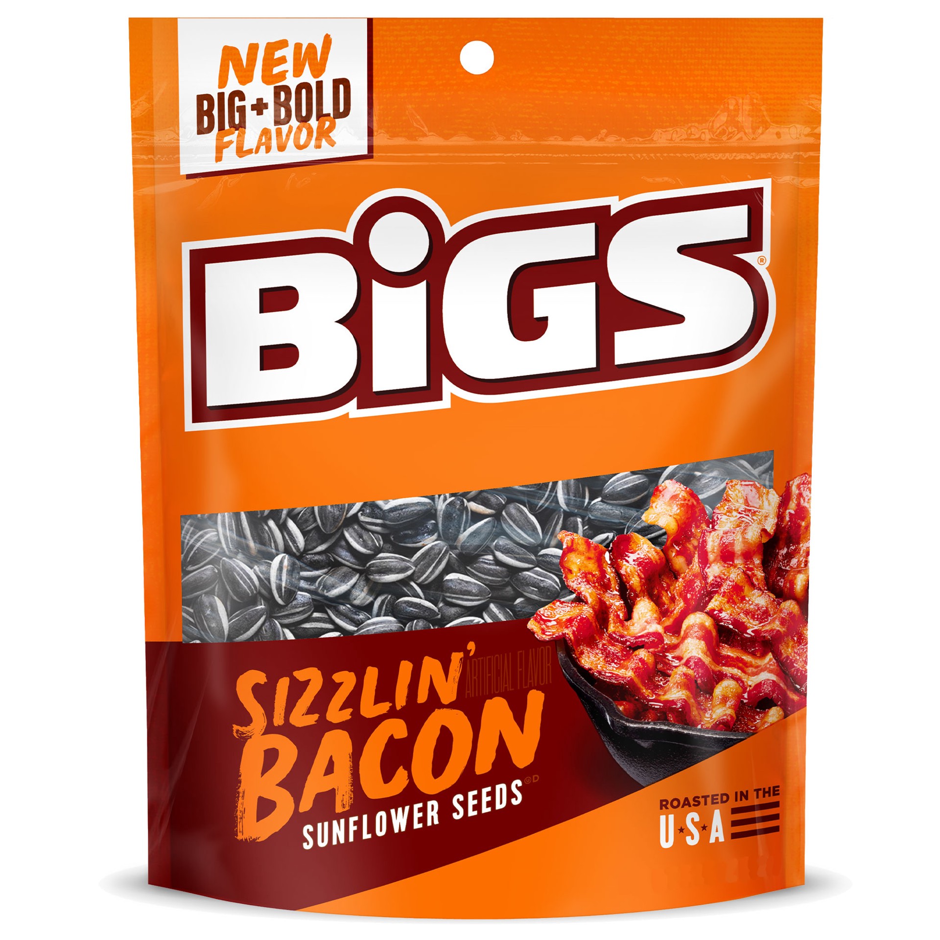 slide 1 of 5, BIGS Sizzlin Bacon Sunflower Seeds 5.35 oz, 5.35 oz