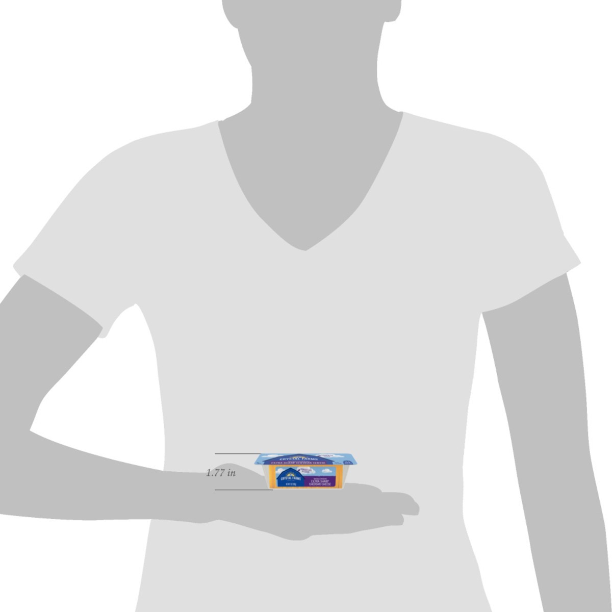 slide 5 of 9, Crystal Farms Wisc Xshrp Chdr Cracker Cuts 24 Slices, 7 oz