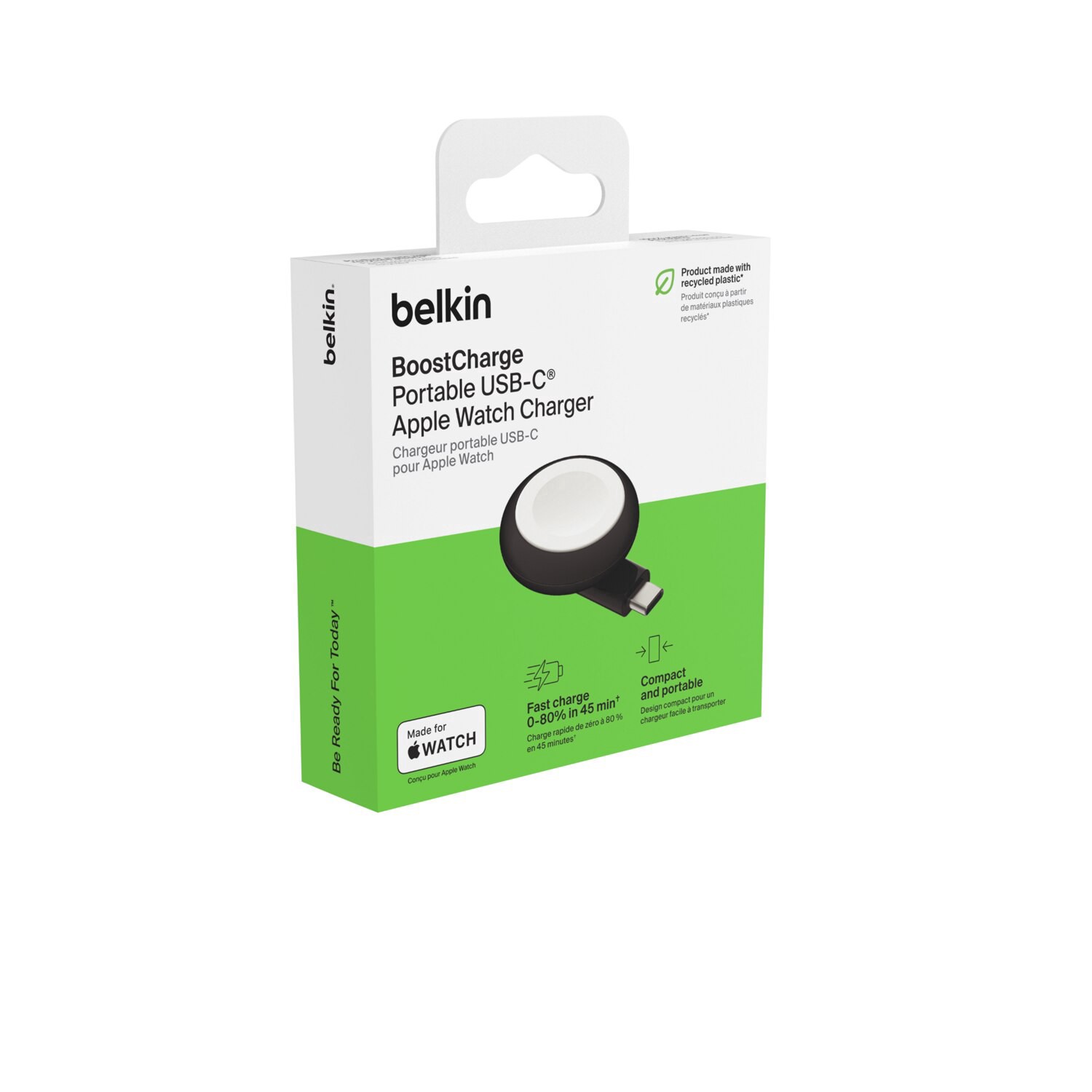 slide 1 of 2, Belkin Boostcharge Portable Usb-C Apple Watch Charger, 1 ct