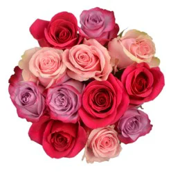 H-E-B Blooms Dozen Rainbow Roses