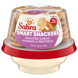 Sabra Snackers Roasted Garlic Hummus with Pretzels 4.56oz
