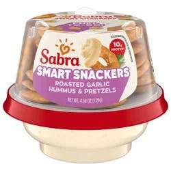 Sabra Snackers Roasted Garlic Hummus with Pretzels 4.56oz