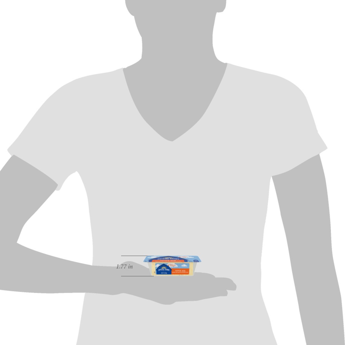 slide 4 of 9, Crystal Farms Pepper Jack Cheese 24 Slices - 7 oz, 7 oz