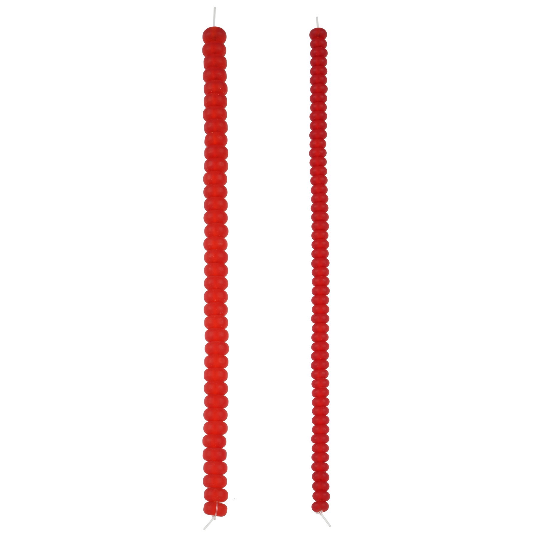 slide 2 of 3, Mixed Red Matte Glass Rondelle Beads By Bead Landing, 5.5mm-7.5mm
