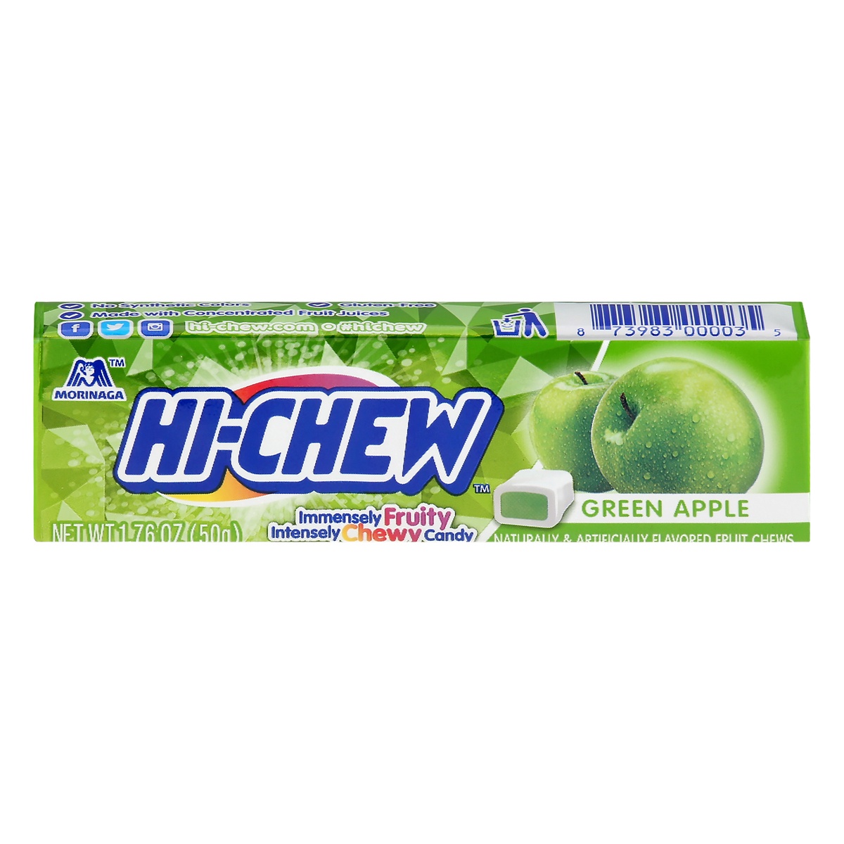 slide 1 of 1, Hi-Chew Apple Fruit Chews, 1.76 oz