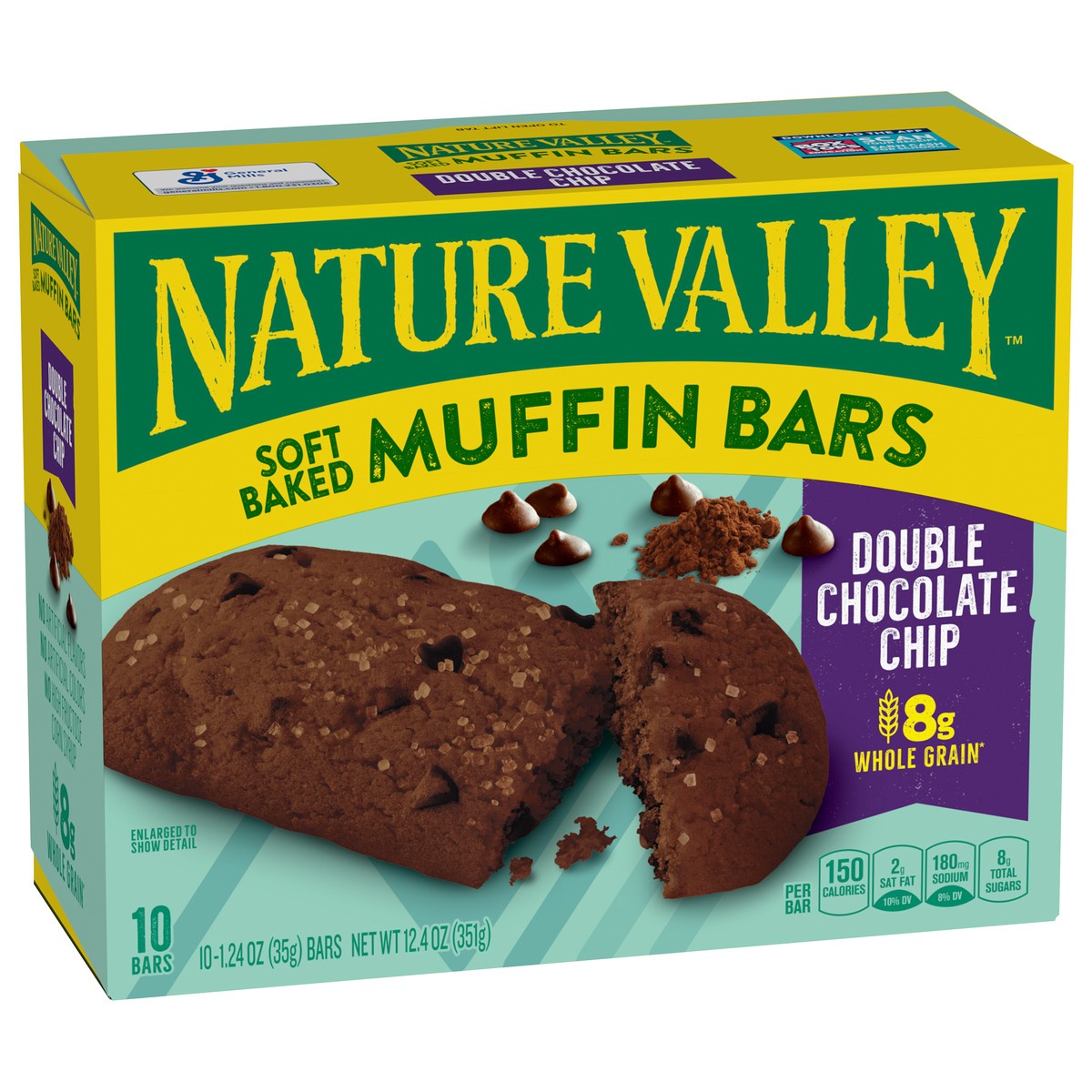 slide 2 of 13, Nature Valley Soft Baked Muffin Bars, Double Chocolate Chip, Made With Whole Grain- 10 ct, 10 ct