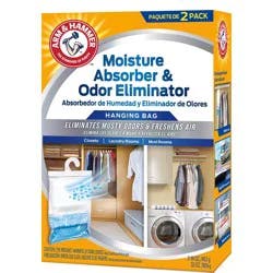ARM & HAMMER Hanging Fragrance Free Moisture Absorber & Odor Eliminator 2 - 16.1 oz Bags