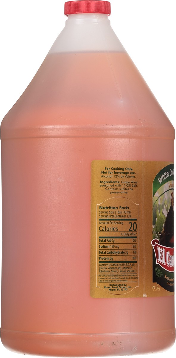 slide 9 of 13, El Cardenal White Cooking Wine 128 fl oz, 128 fl oz