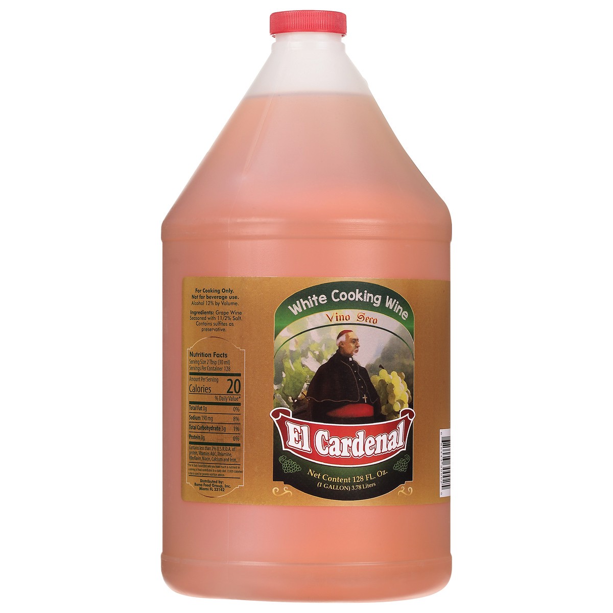 slide 4 of 13, El Cardenal White Cooking Wine 128 fl oz, 128 fl oz