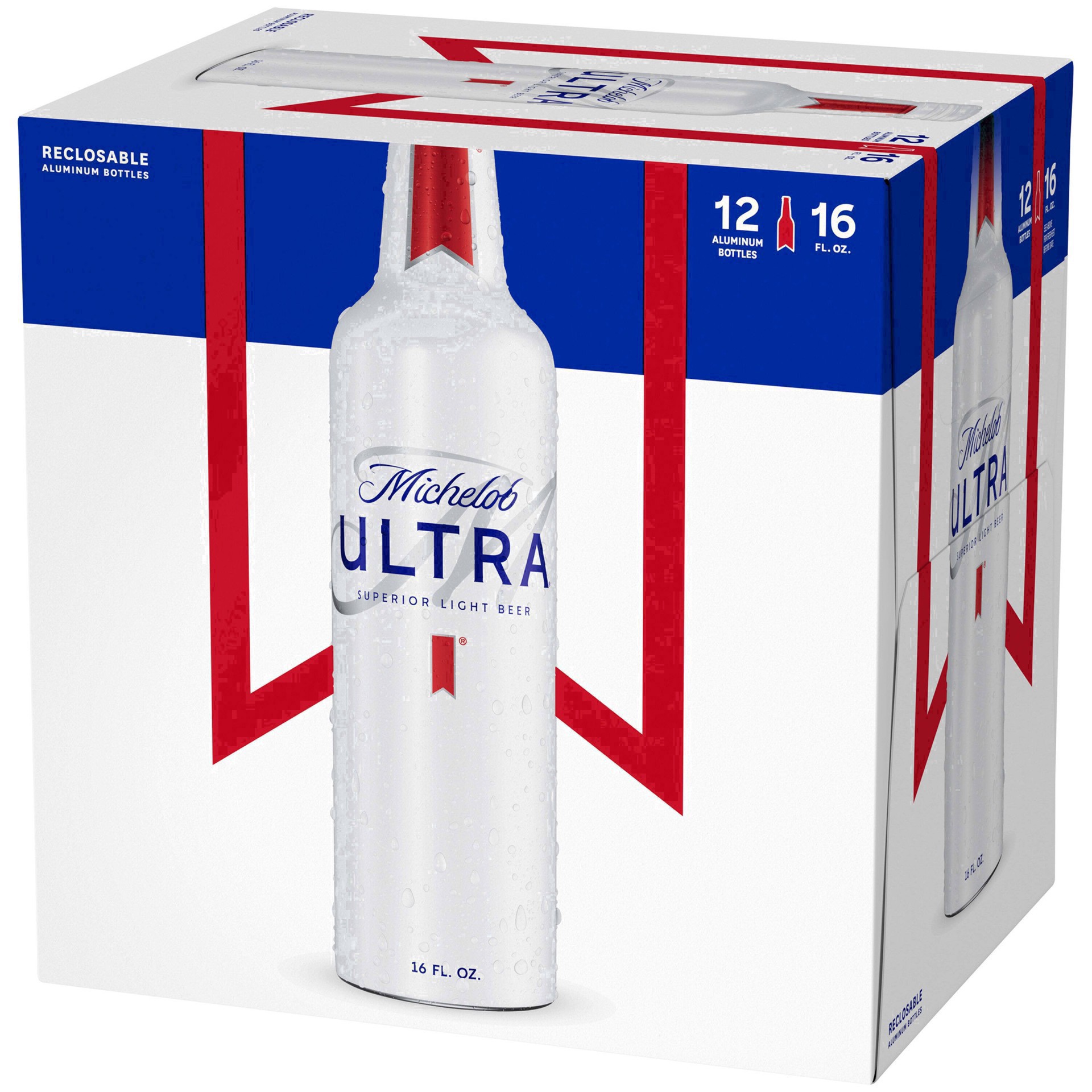 slide 48 of 103, Michelob ULTRA Light Beer, 12 Pack Beer, 16 FL OZ Bottles, 192 fl oz