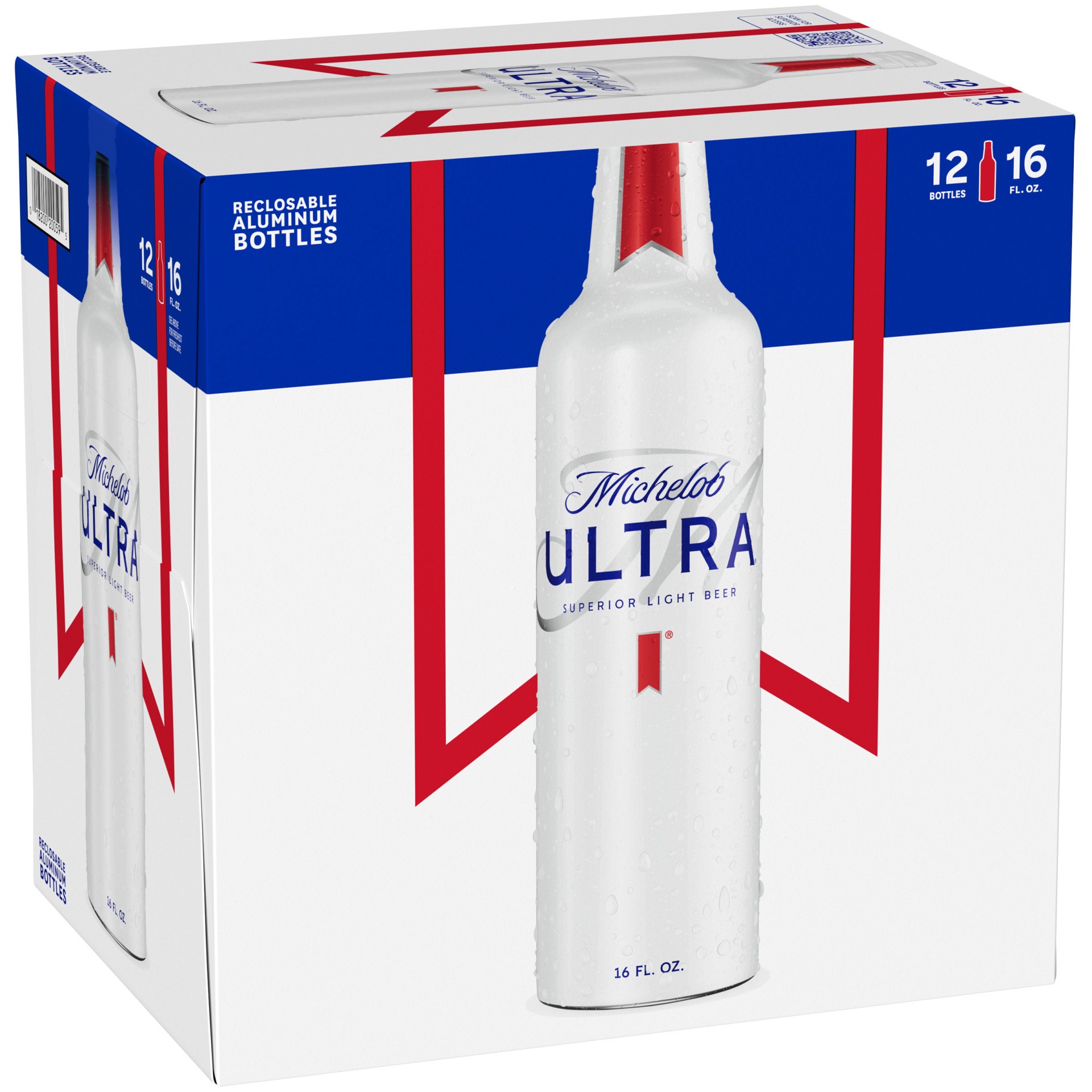 slide 1 of 103, Michelob ULTRA Light Beer, 12 Pack Beer, 16 FL OZ Bottles, 192 fl oz