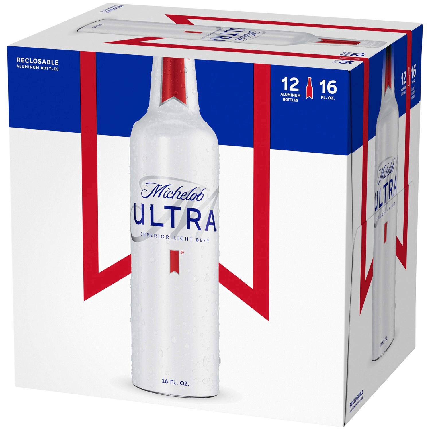 slide 87 of 103, Michelob ULTRA Light Beer, 12 Pack Beer, 16 FL OZ Bottles, 192 fl oz