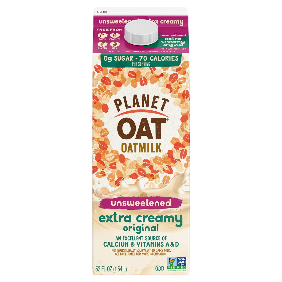 slide 11 of 15, Planet Oat Unsweetened Extra Creamy Oatmilk- 52 fl oz, 52 fl oz