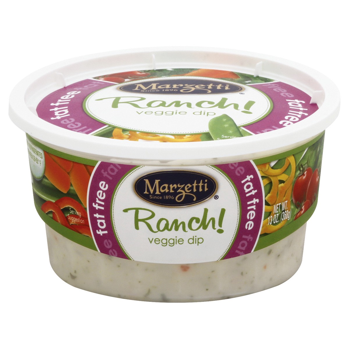 slide 2 of 8, Marzetti Fat Free Ranch Veggie Dip, 13 fl oz