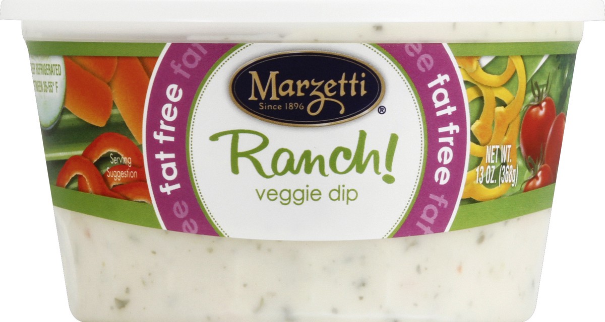 slide 1 of 8, Marzetti Fat Free Ranch Veggie Dip, 13 fl oz