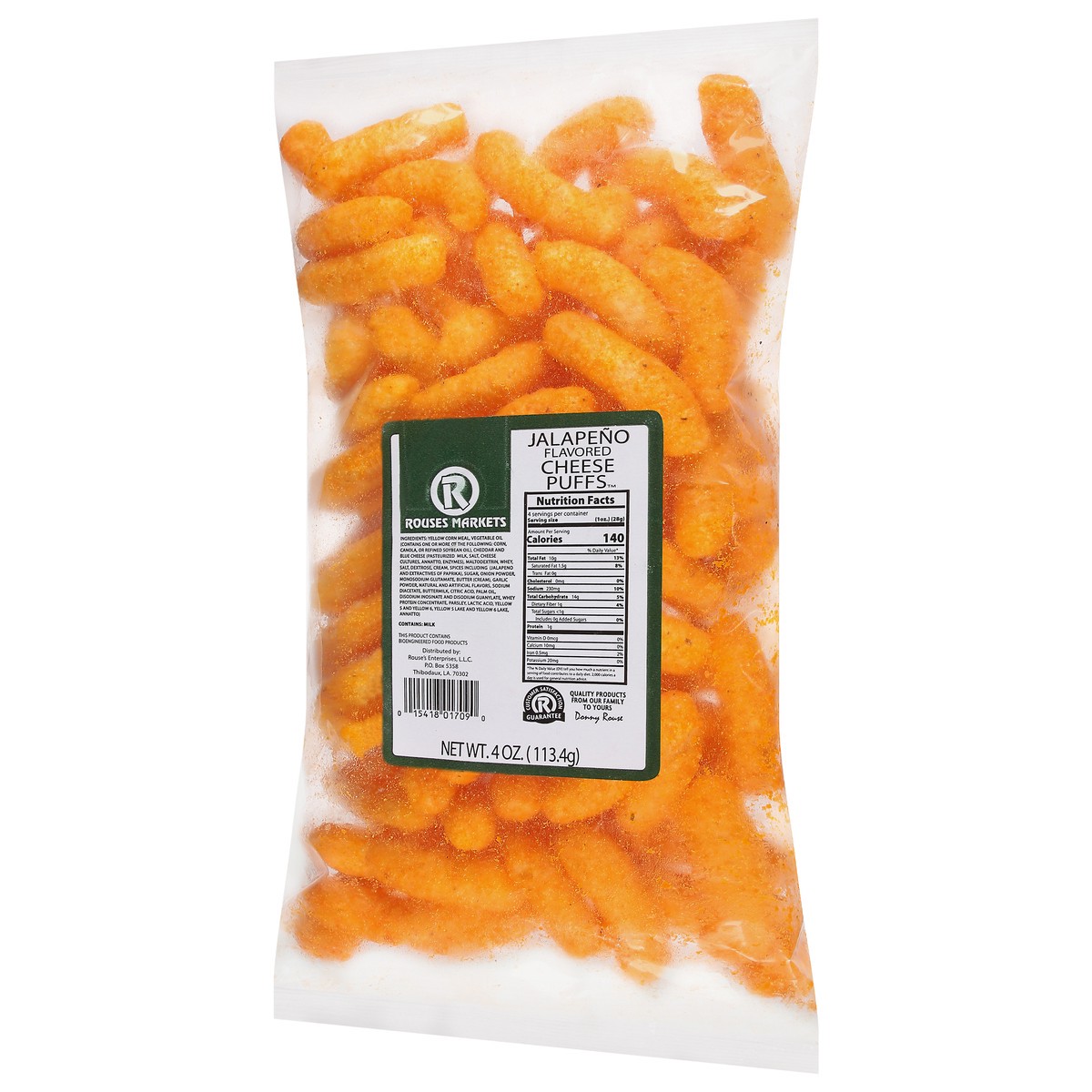slide 2 of 11, Rouses Markets Jalapeno Flavored Cheese Puffs 4 oz, 4 oz