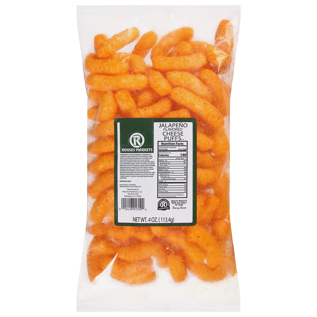 slide 3 of 11, Rouses Markets Jalapeno Flavored Cheese Puffs 4 oz, 4 oz