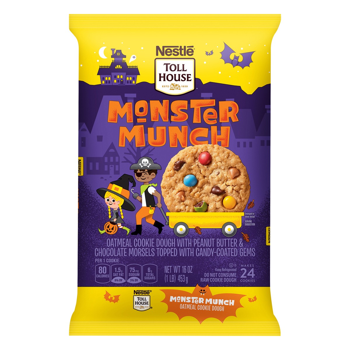 slide 1 of 8, Nestlé Monster Munch, 16 oz