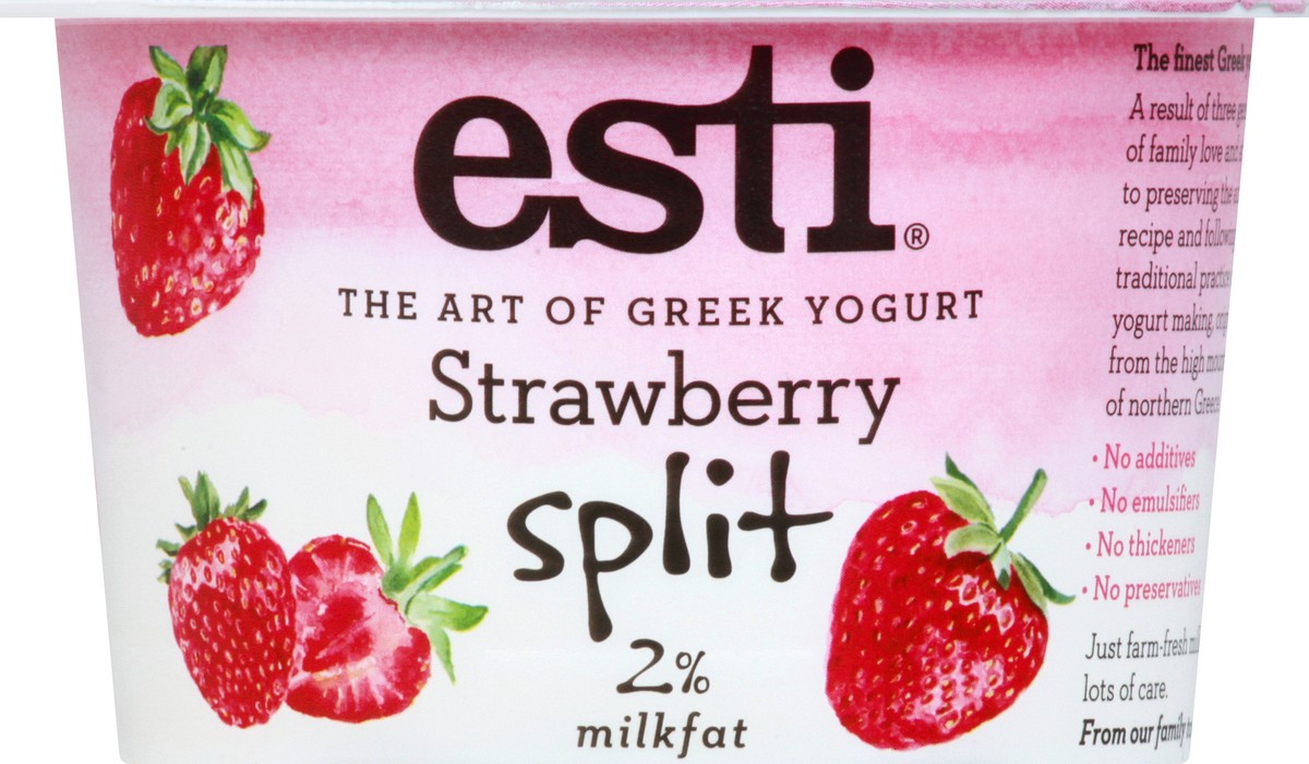 slide 3 of 13, esti Split Strawberry Yogurt 5.3 oz, 5.3 oz