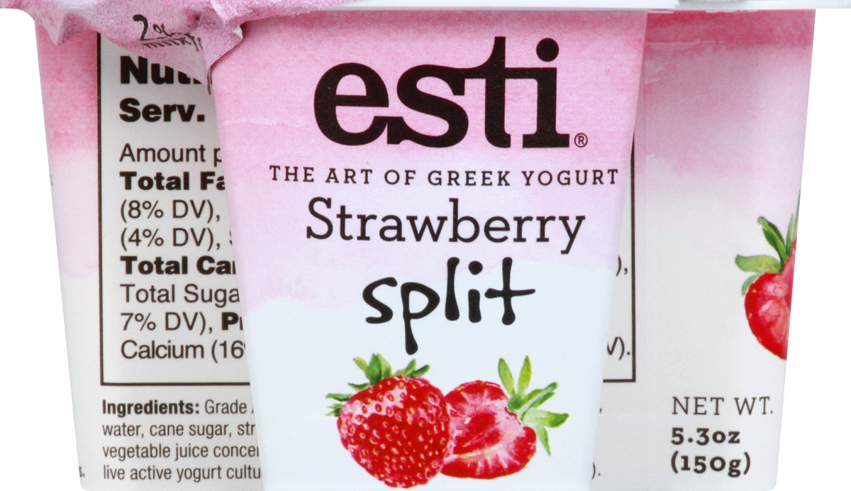 slide 11 of 13, esti Split Strawberry Yogurt 5.3 oz, 5.3 oz