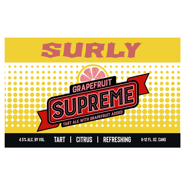 slide 1 of 1, Surly Grapefruit Supreme Ale, 6 ct; 12 fl oz