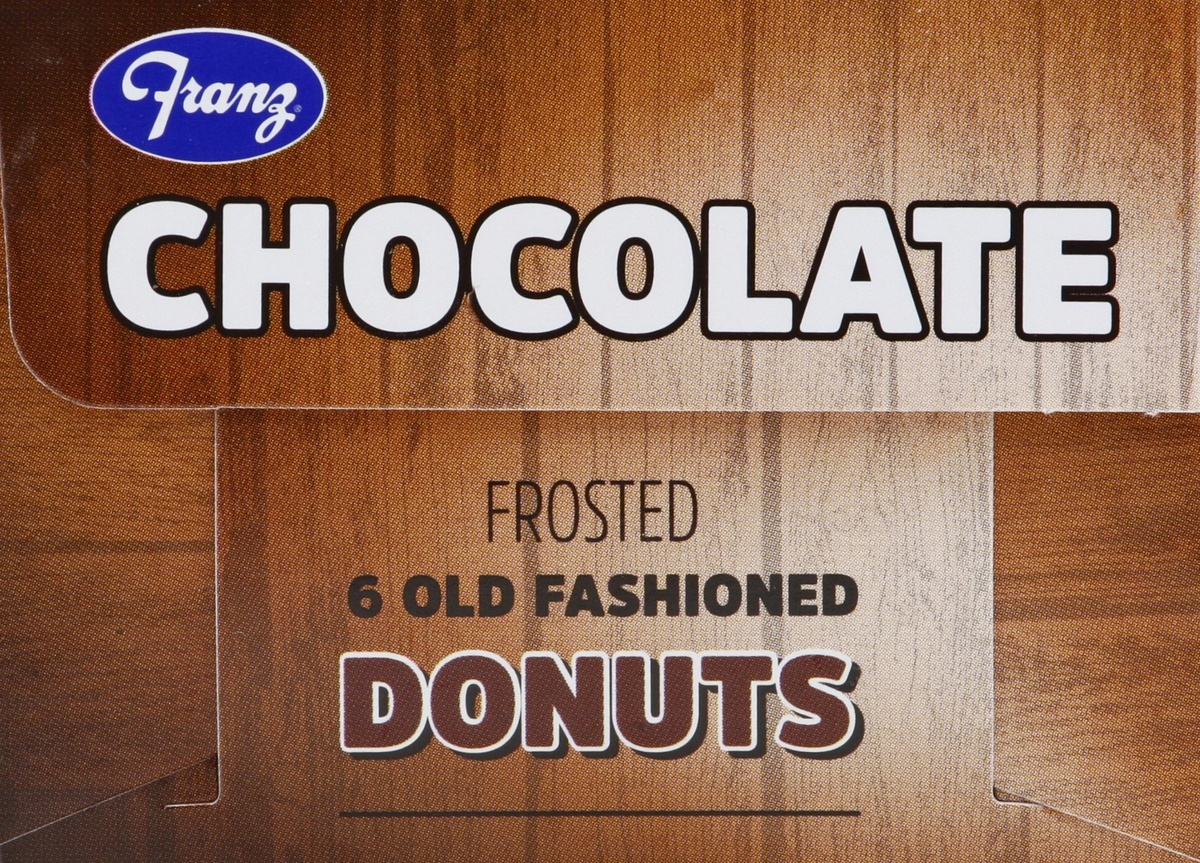 slide 6 of 9, Franz Frosted Chocolate Donuts, 12 oz