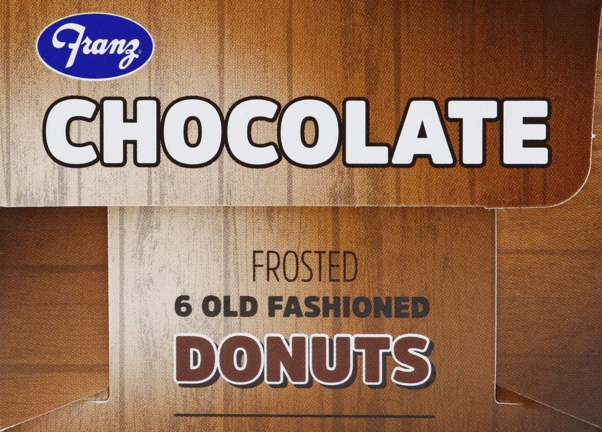 slide 9 of 9, Franz Frosted Chocolate Donuts, 12 oz
