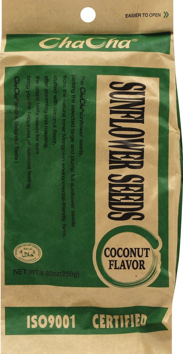 slide 2 of 3, ChaCha Sunflower Seeds, Coconut Flavor, 8.82 oz