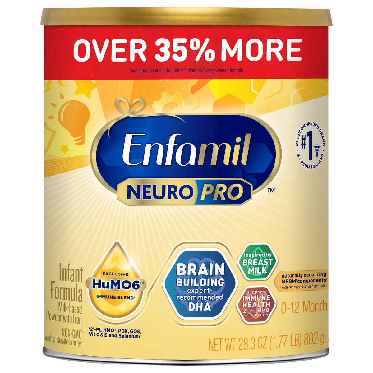 slide 1 of 8, Enfamil NeuroPro Triple Prebiotic Immune Blend Ready-to-use Baby Formula, 28.3 oz