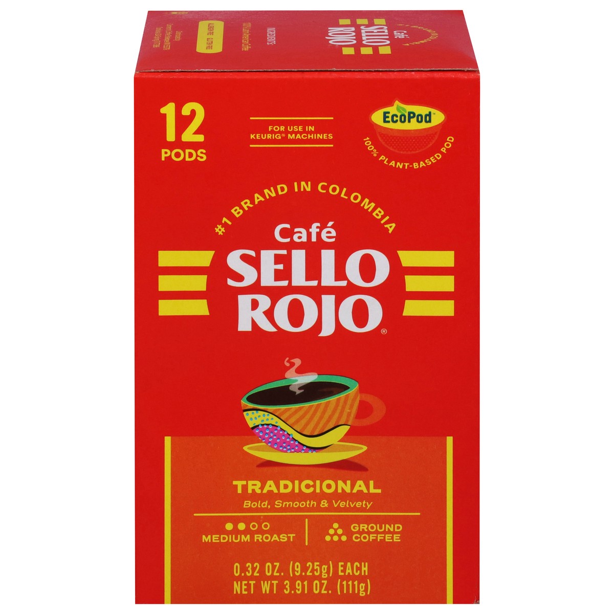 slide 7 of 16, Café Sello Rojo Tradicional Single Serve Coffee Pods, 12 ct