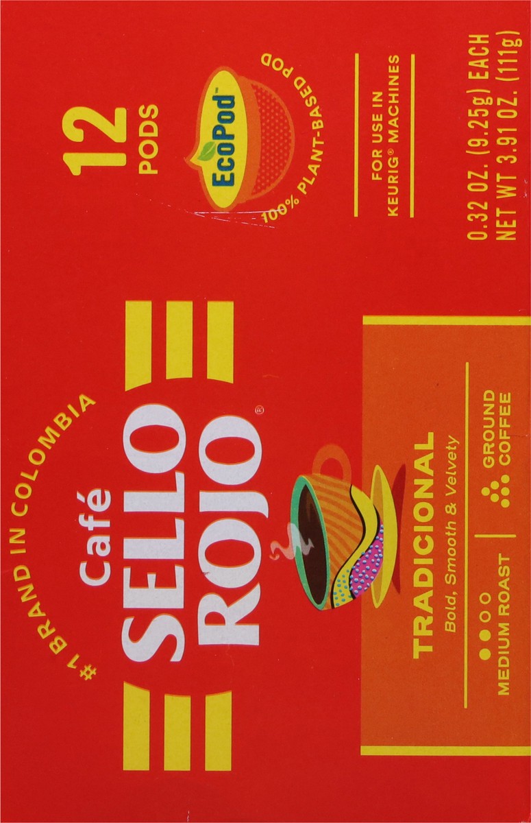 slide 15 of 16, Café Sello Rojo Tradicional Single Serve Coffee Pods, 12 ct