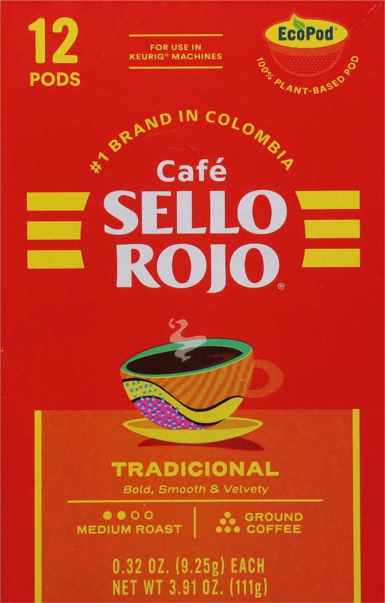 slide 13 of 16, Café Sello Rojo Tradicional Single Serve Coffee Pods, 12 ct