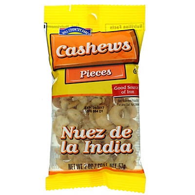 slide 1 of 1, Hill Country Fare Cashew Pieces, 2 oz