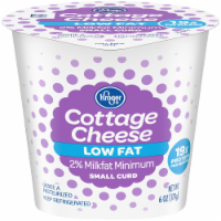 slide 1 of 1, Kroger 2% Low Fat Small Curd Cottage Cheese, 6 oz